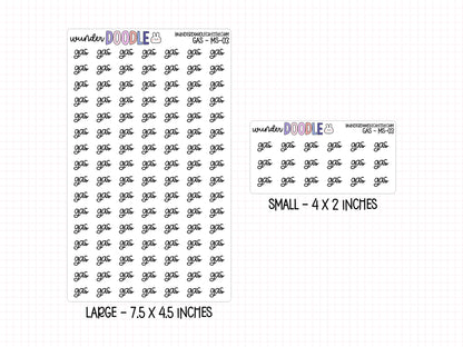 Gas Planner Stickers | MS-03