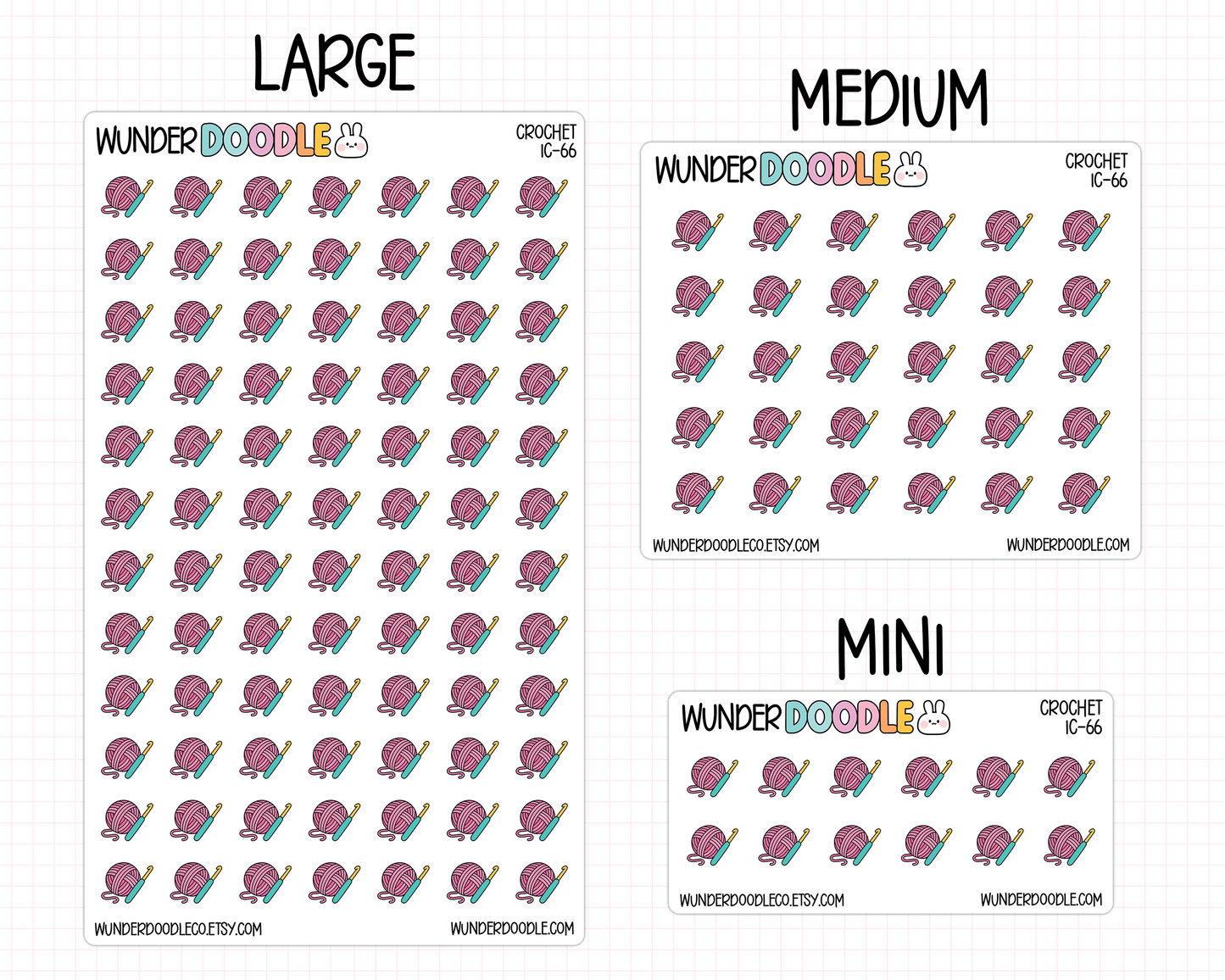 Crochet Planner Stickers | IC-66