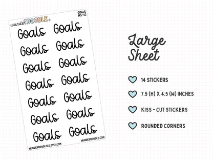 Goals Planner Stickers | MS-42