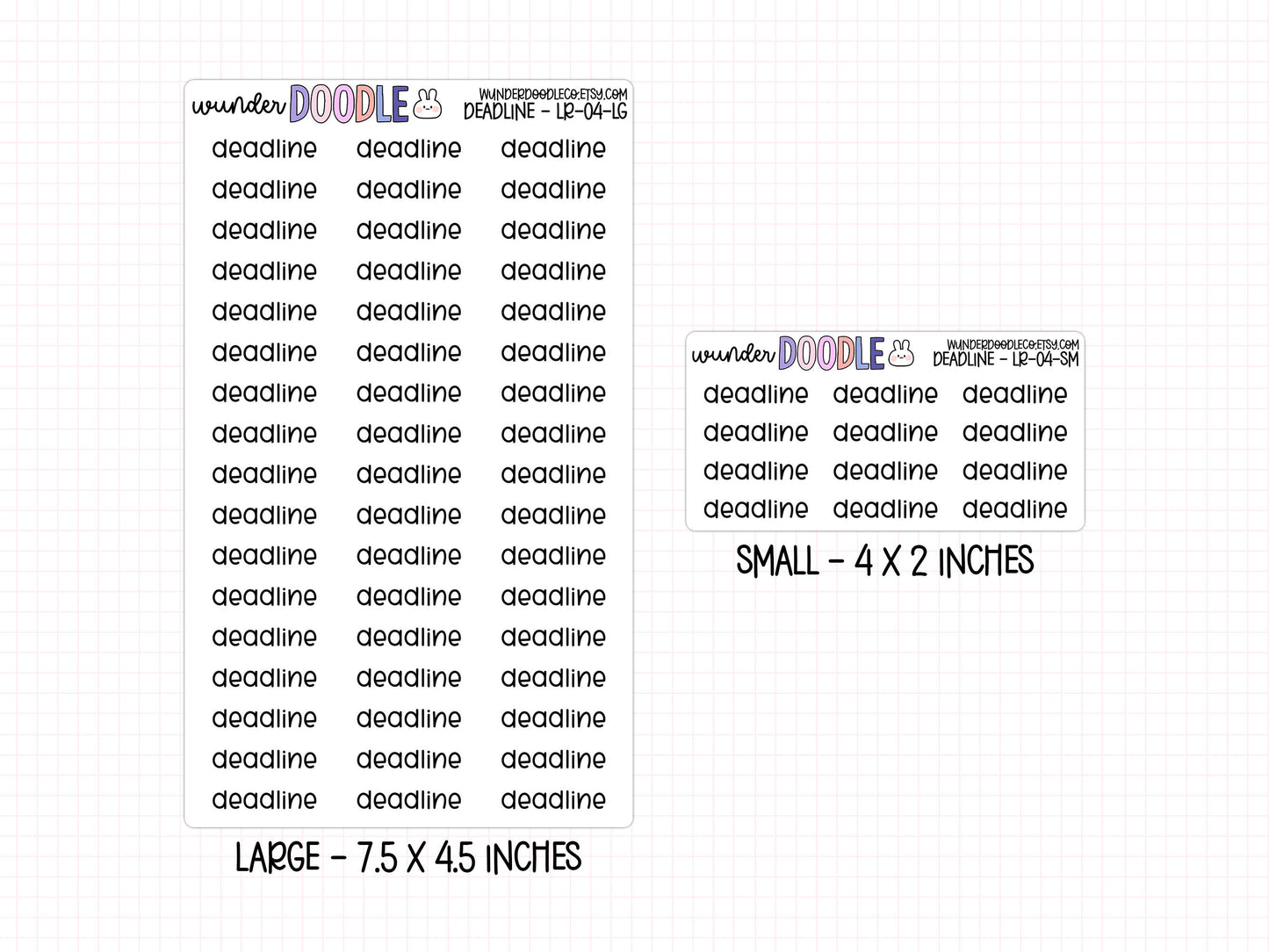 Deadline Planner Stickers | LR-04