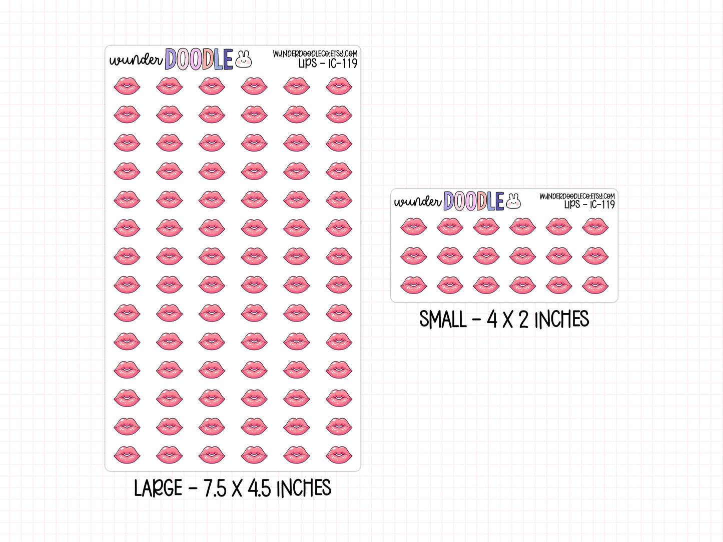 Lips Planner Stickers | IC-119