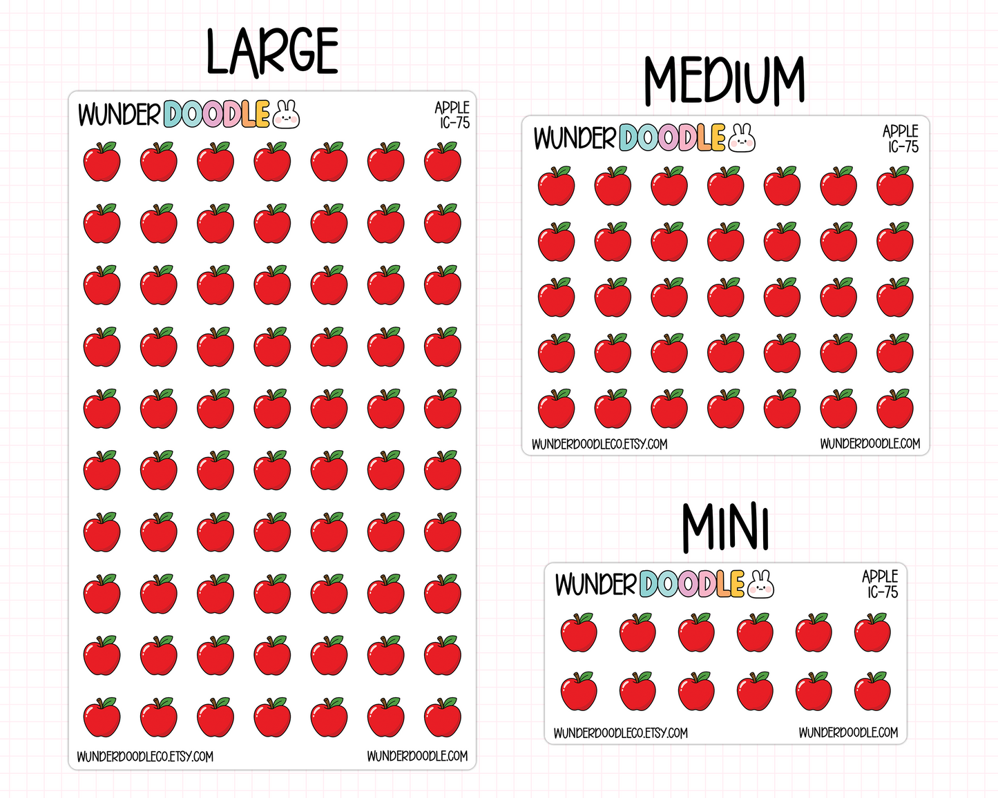 Apple Planner Stickers | IC-75