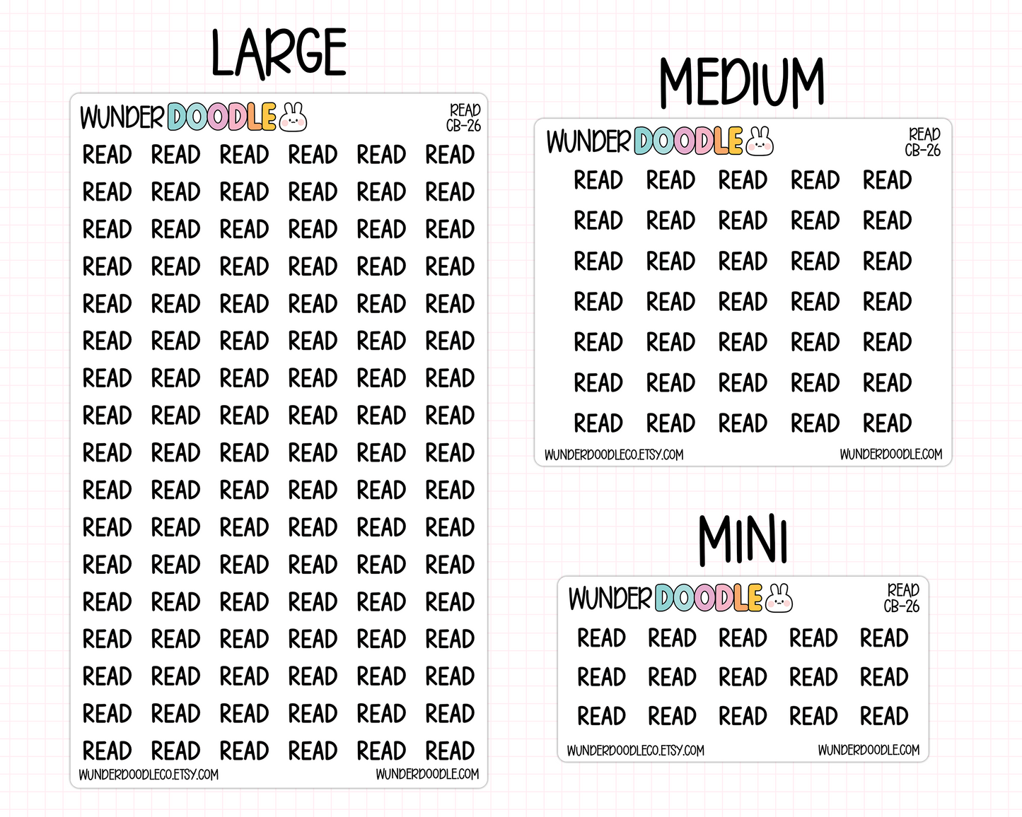 Read Planner Stickers | CB-26