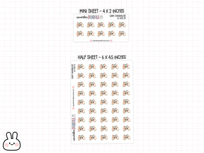 Game Controller Planner Stickers | IC-093