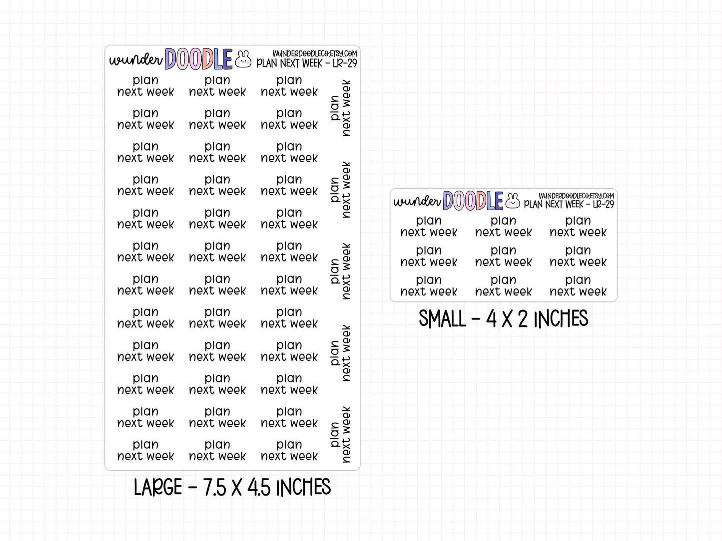 Plan Next Week Planner Stickers | LR-29