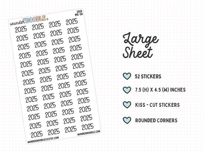 2025 Planner Stickers | MS-36