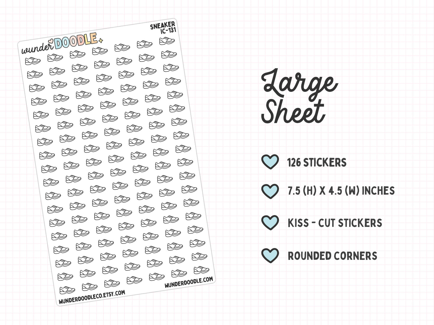 Sneaker Planner Stickers | IC-131