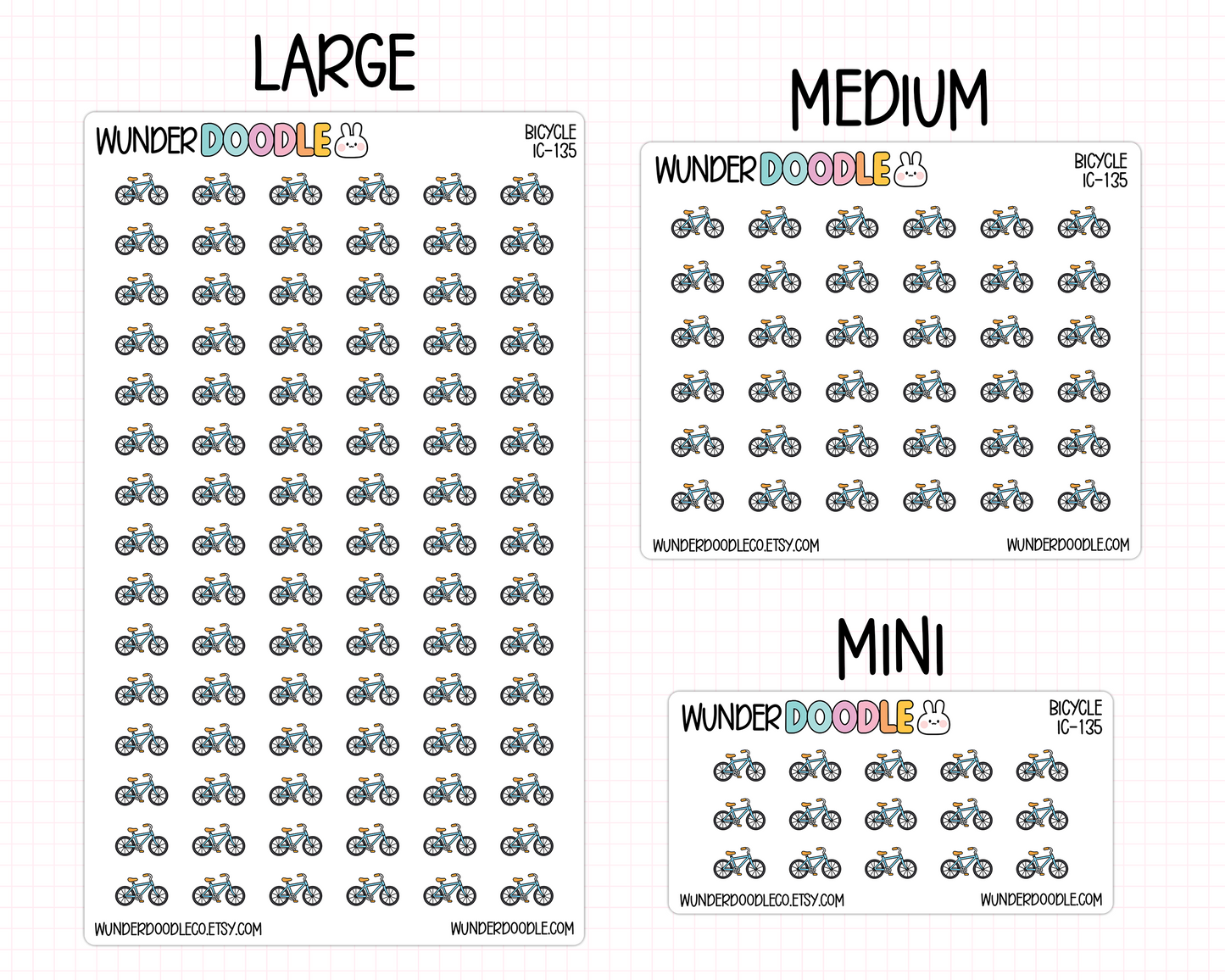 Bicycle Planner Stickers | IC-135