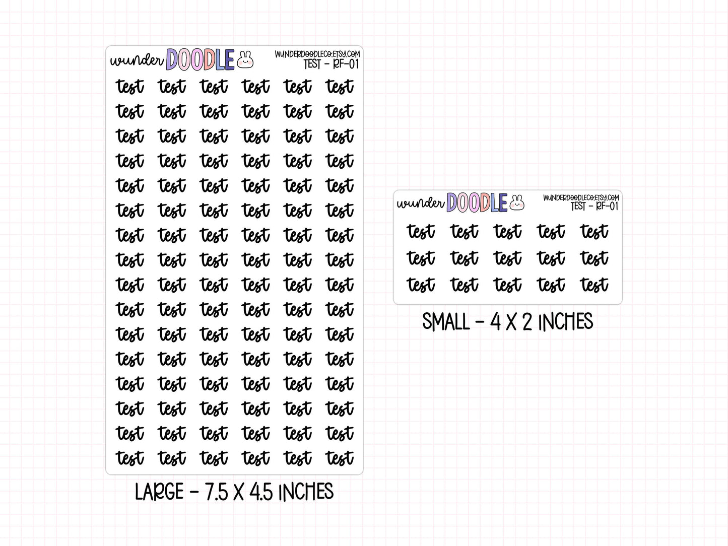 Test Planner Stickers | RF-01