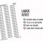 Custom Text Planner Stickers | CLEAR MATTE | Font AW