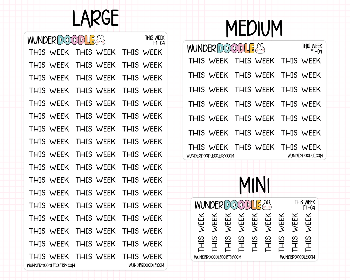 This Week Planner Stickers | F1-04