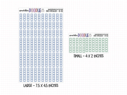 Circle Checklist Planner Stickers | B-03