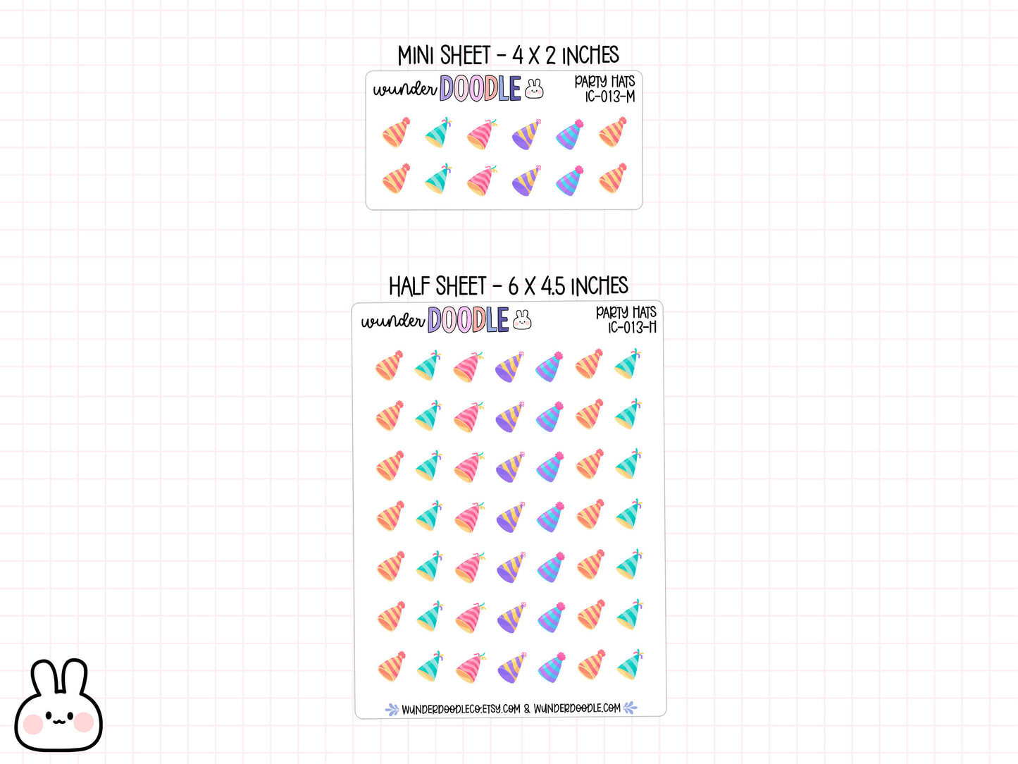 Party Hats Planner Stickers | IC-013