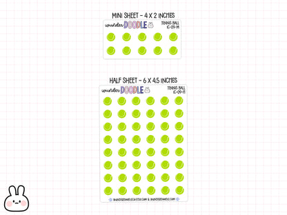 Tennis Ball Planner Stickers | IC-09