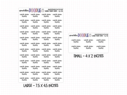 Work from Home Planner Stickers | AJ-05