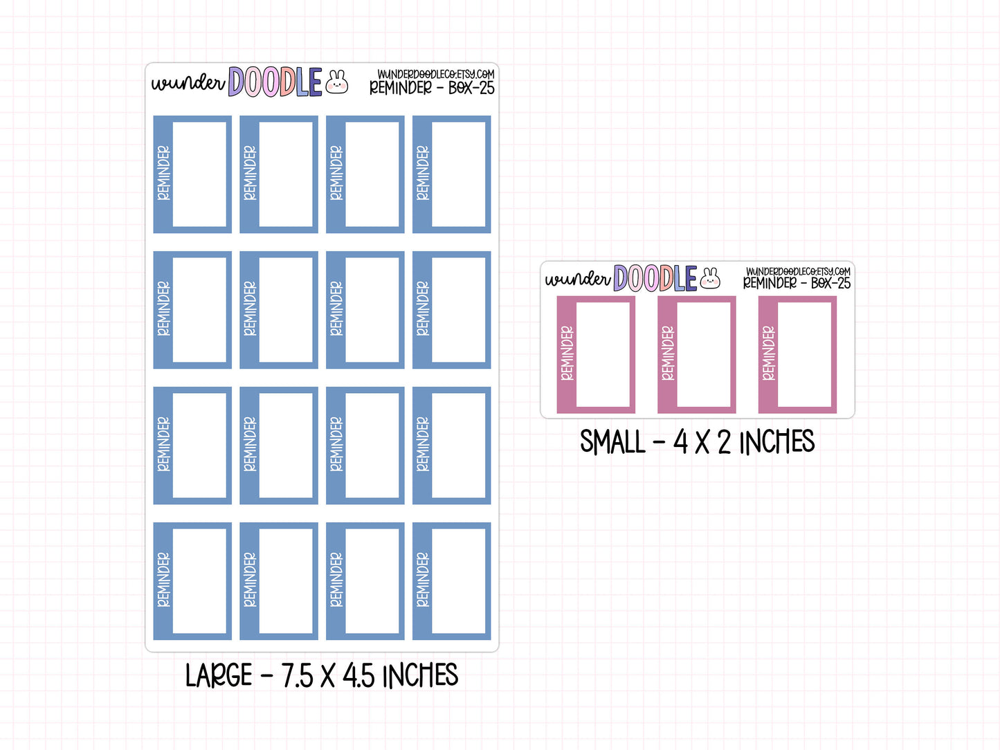 Reminder Planner Stickers | BOX-025