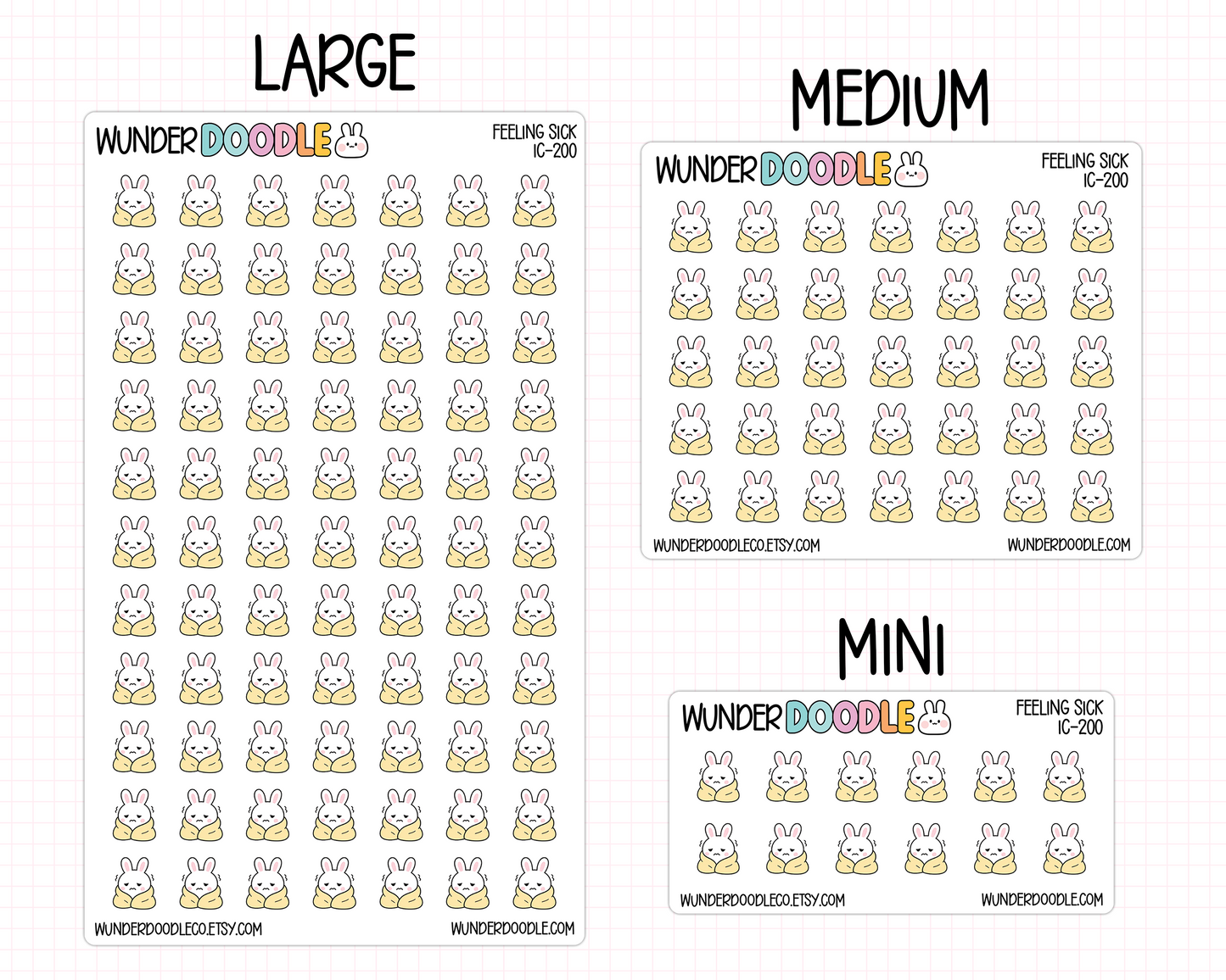 Feeling Sick Planner Stickers | IC-200