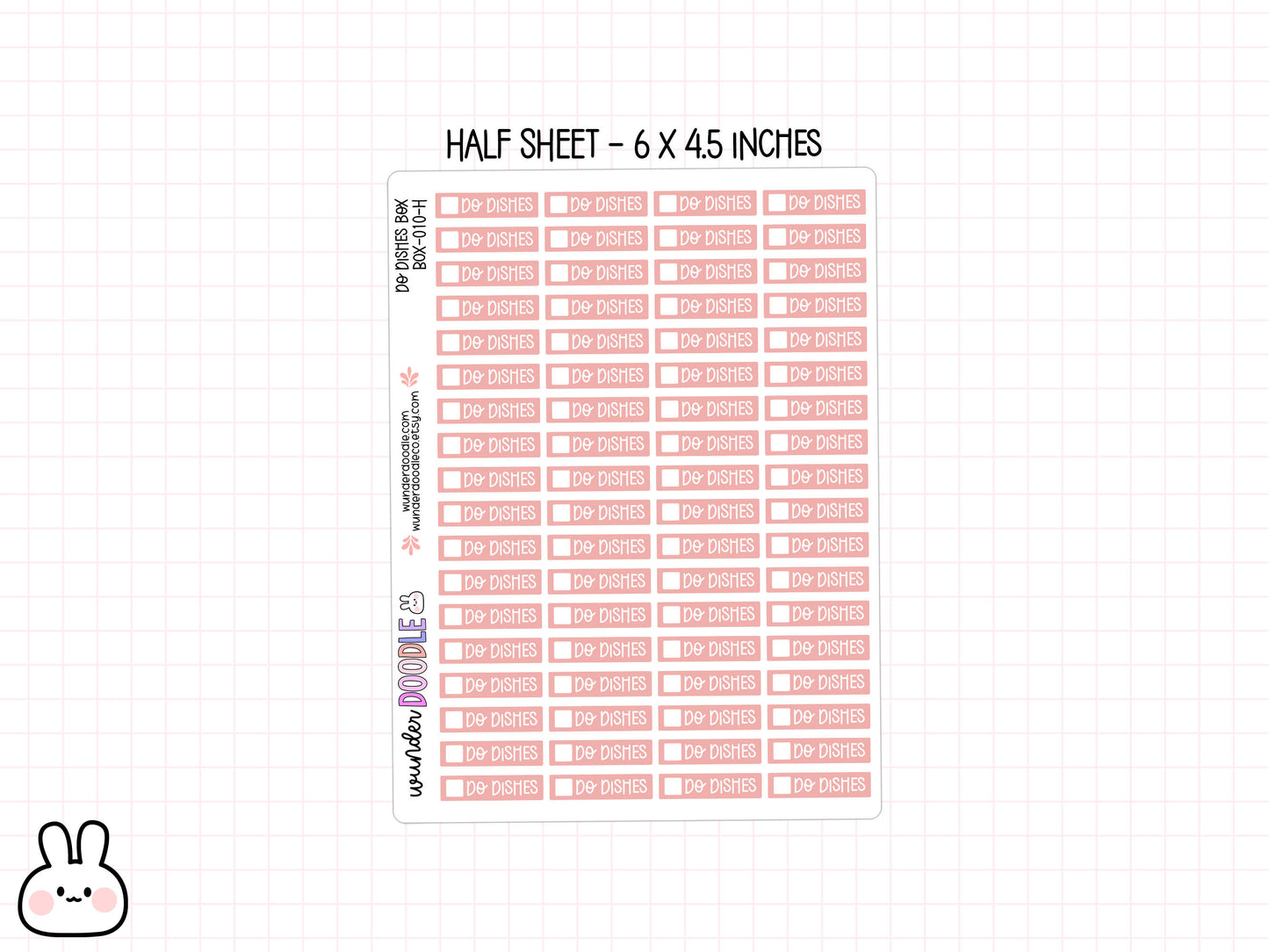 Do Dishes Planner Stickers | BOX-010