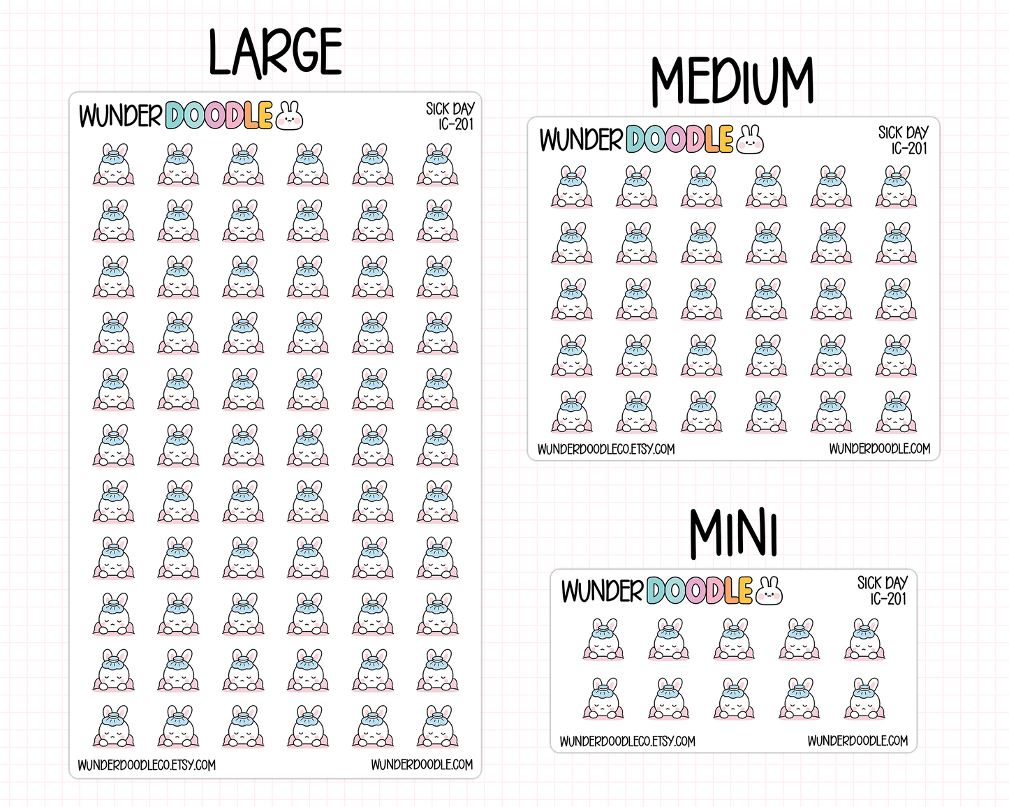 Sick Day Planner Stickers | IC-201