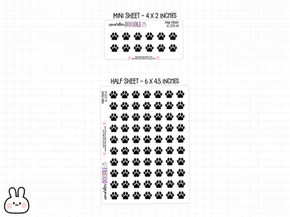 Paw Print Planner Stickers | IC-070