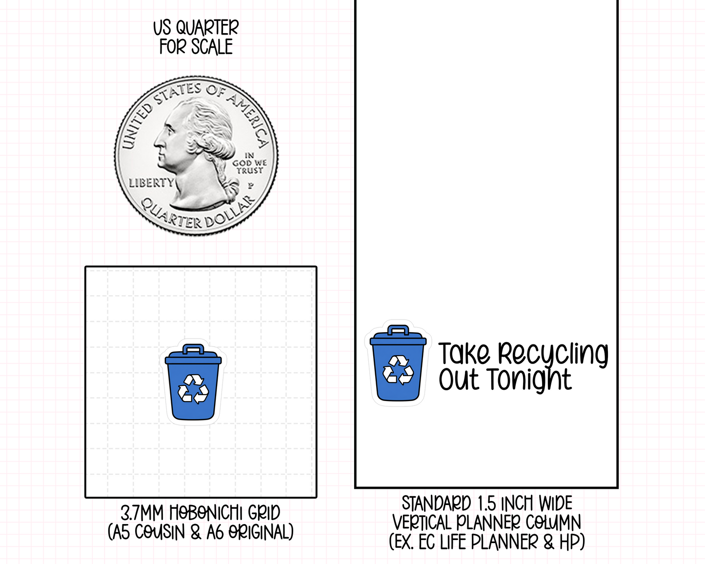 Recycling Planner Stickers | IC-147