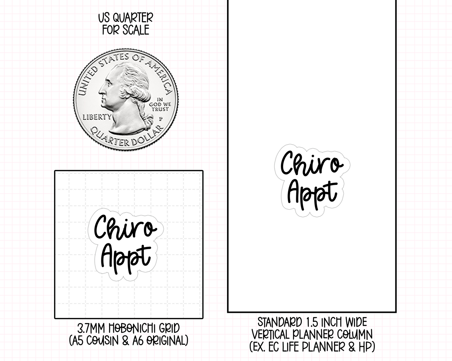 Chiro Appt Planner Stickers | BT-09