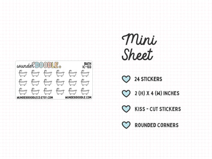 Bath Planner Stickers | IC-133