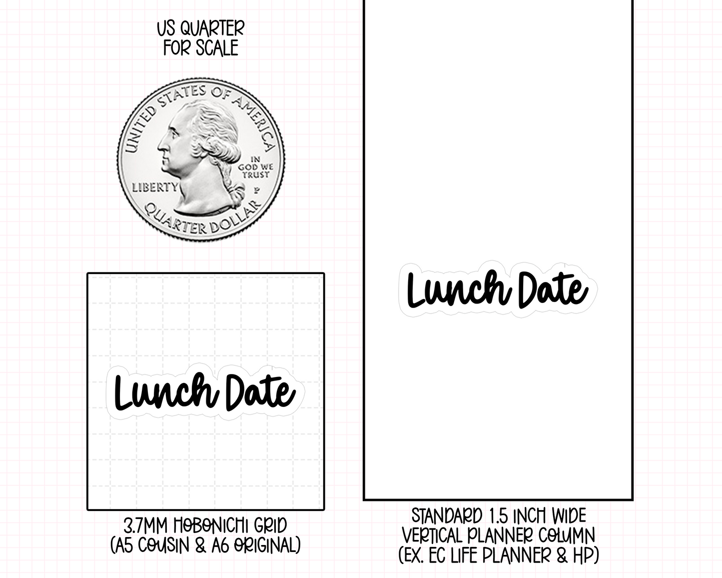 Lunch Date Planner Stickers | RF-25