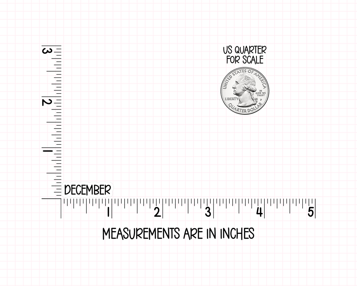 Months of the Year Planner Stickers | AW-36