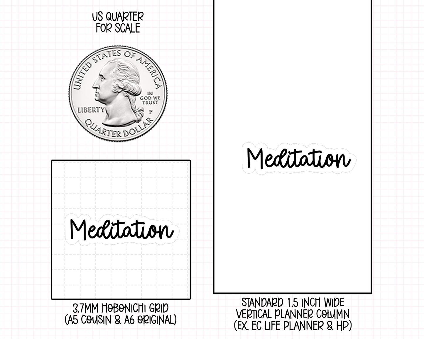 Meditation Planner Stickers | BT-16