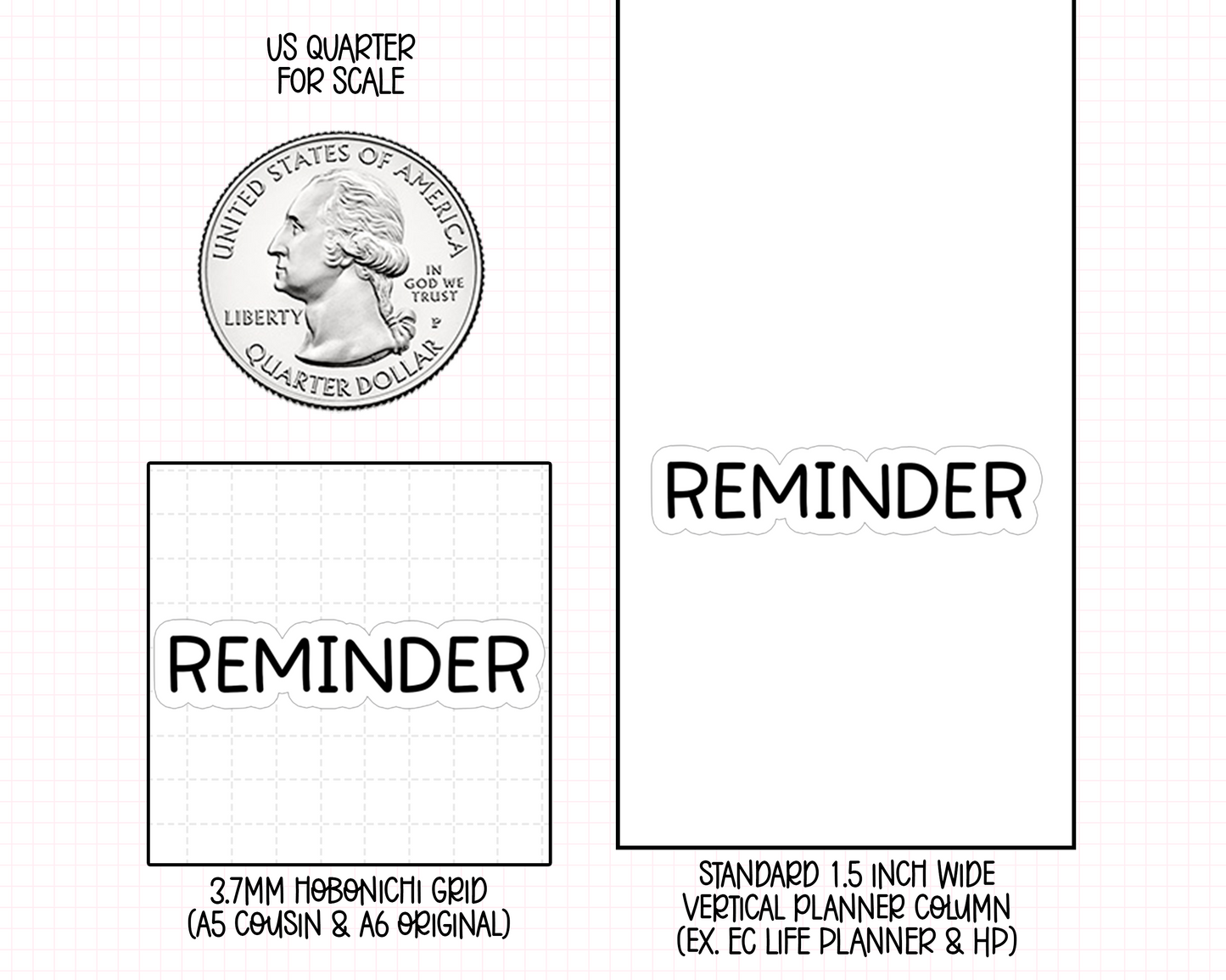 Reminder Planner Stickers | F1-08