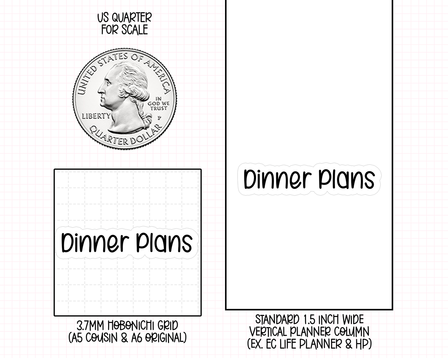 Dinner Plans Planner Stickers | NYP-30