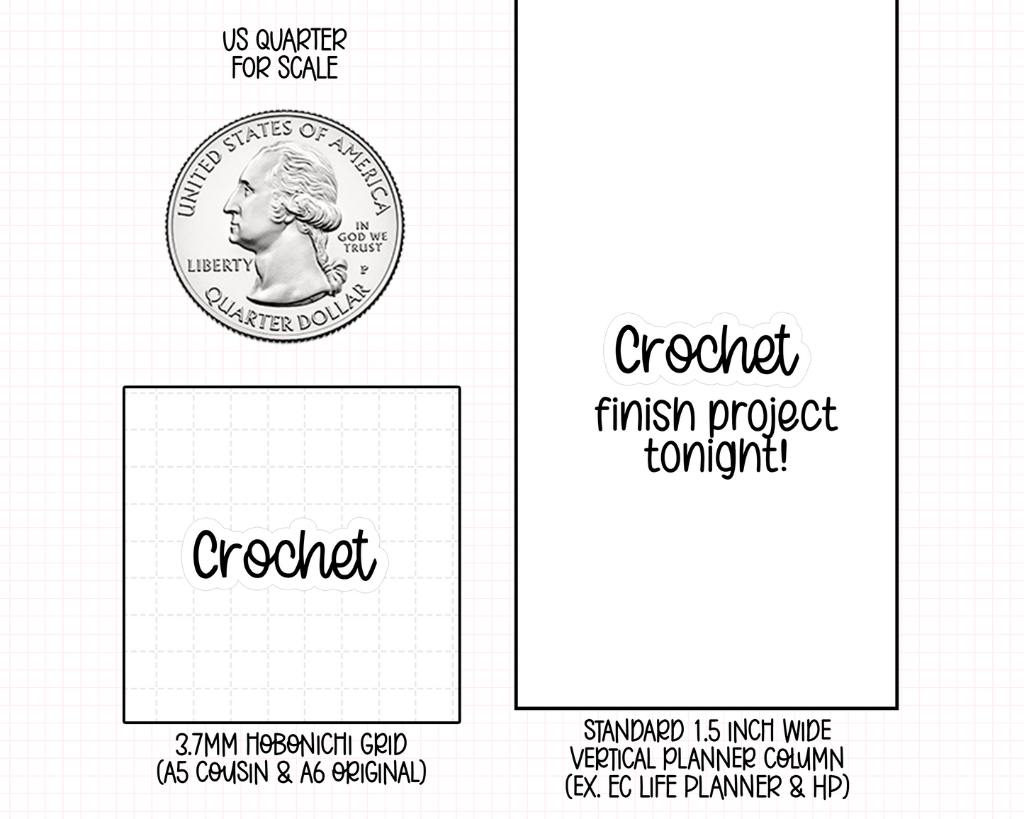 Crochet Planner Stickers | MS-51