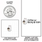 Doodle Bunny with Giant Coffee Planner Stickers | IC-195