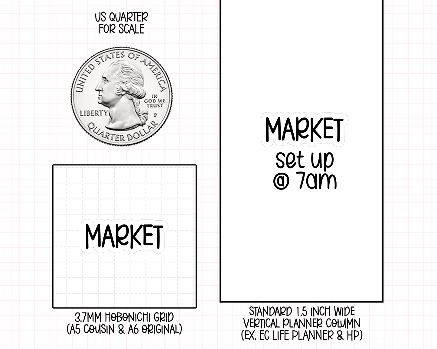 Market Planner Stickers | AW-33