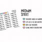 Custom Text Planner Stickers | CLEAR MATTE | Font CS