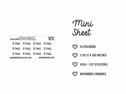 IG Post Planner Stickers | MS-45