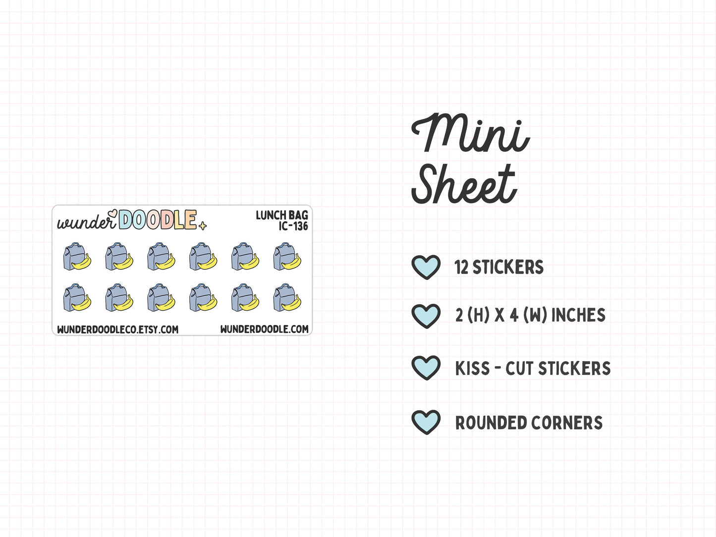 Pack Lunch Planner Stickers | IC-136