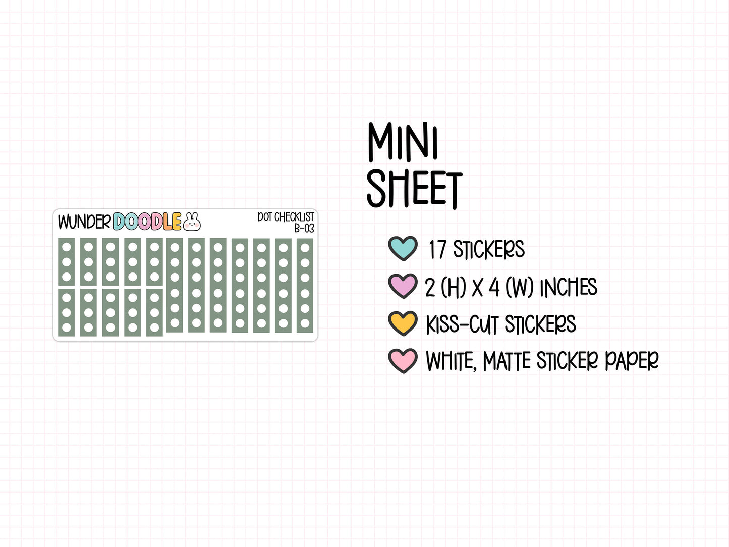 Circle Checklist Planner Stickers | B-03