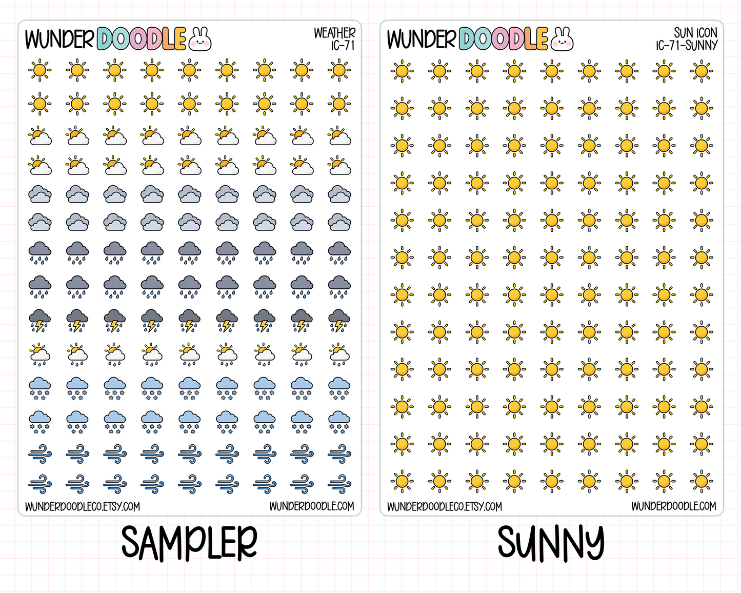 Weather Planner Stickers | IC-71