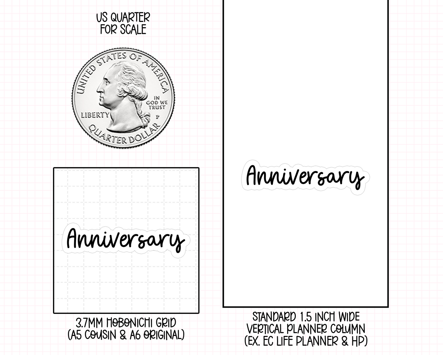 Anniversary Planner Stickers | BT-12