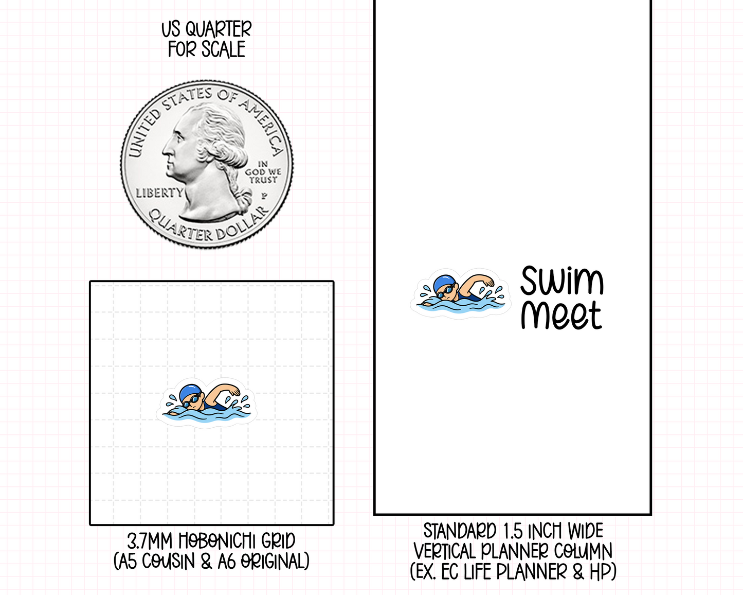Swim Planner Stickers | IC-199