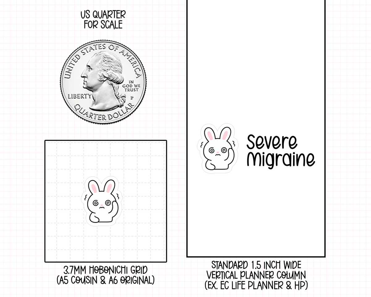 Headache Planner Stickers | IC-202