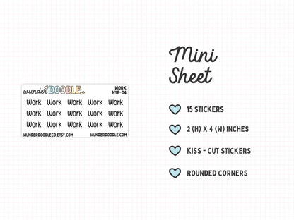 Work Planner Stickers | NYP-04