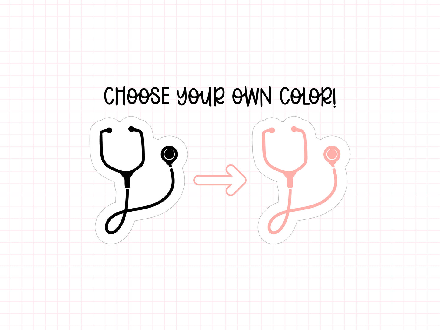 Stethoscope Planner Stickers | IC-06