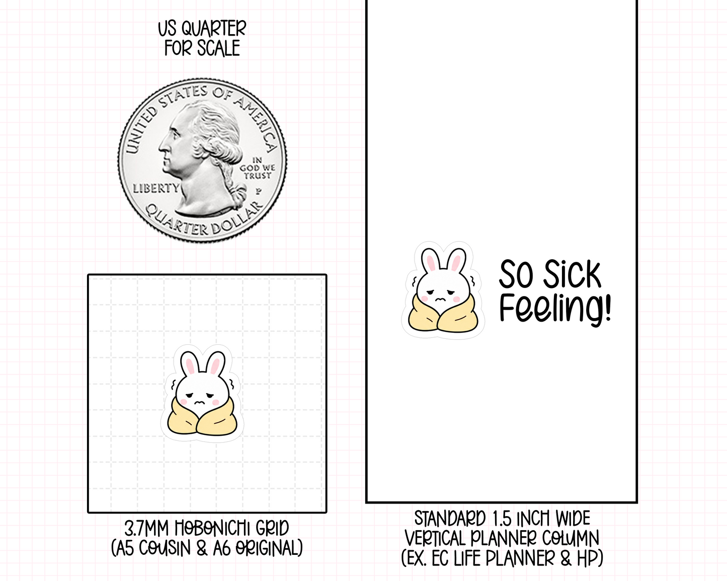 Feeling Sick Planner Stickers | IC-200