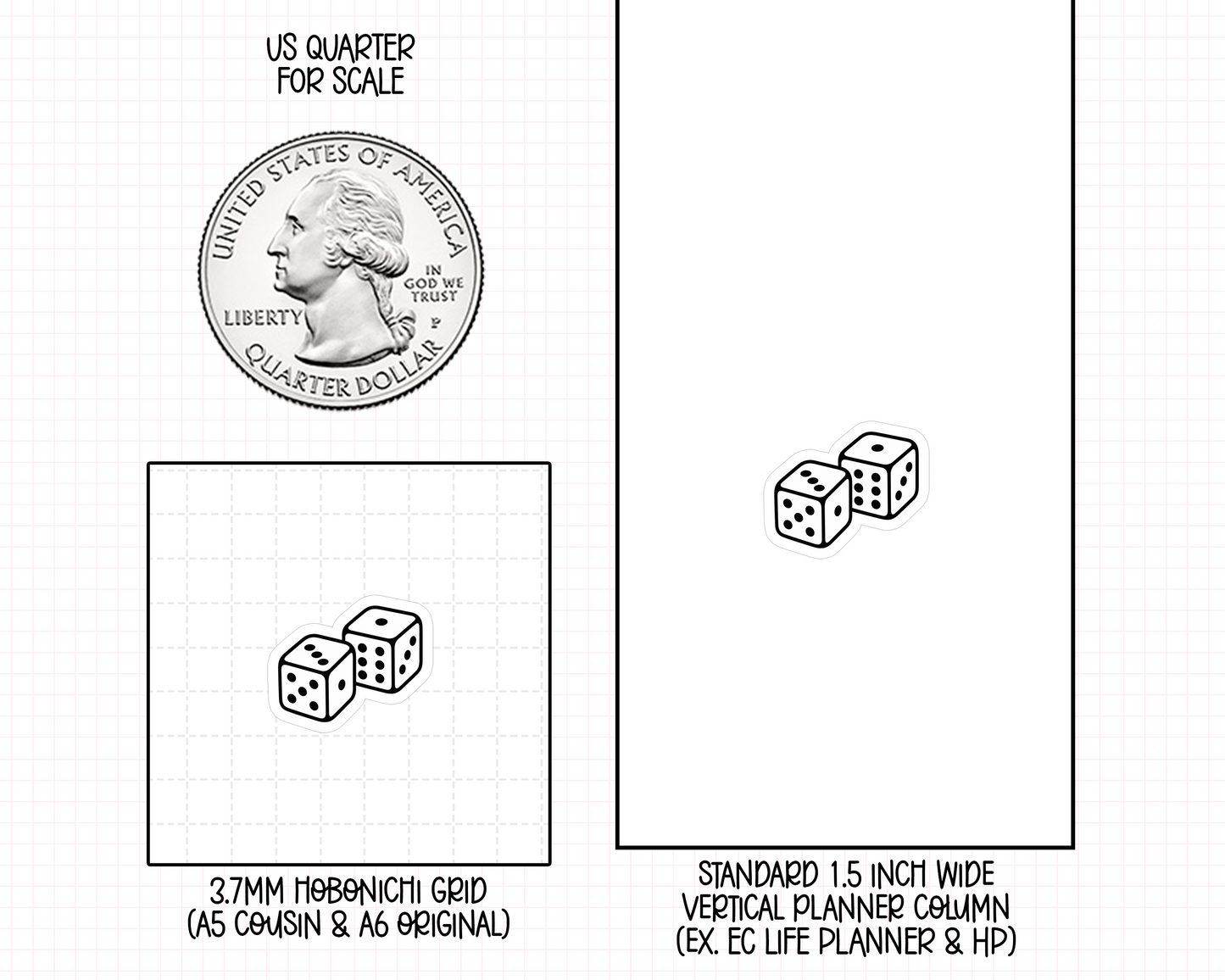 Dice Planner Stickers | IC-24