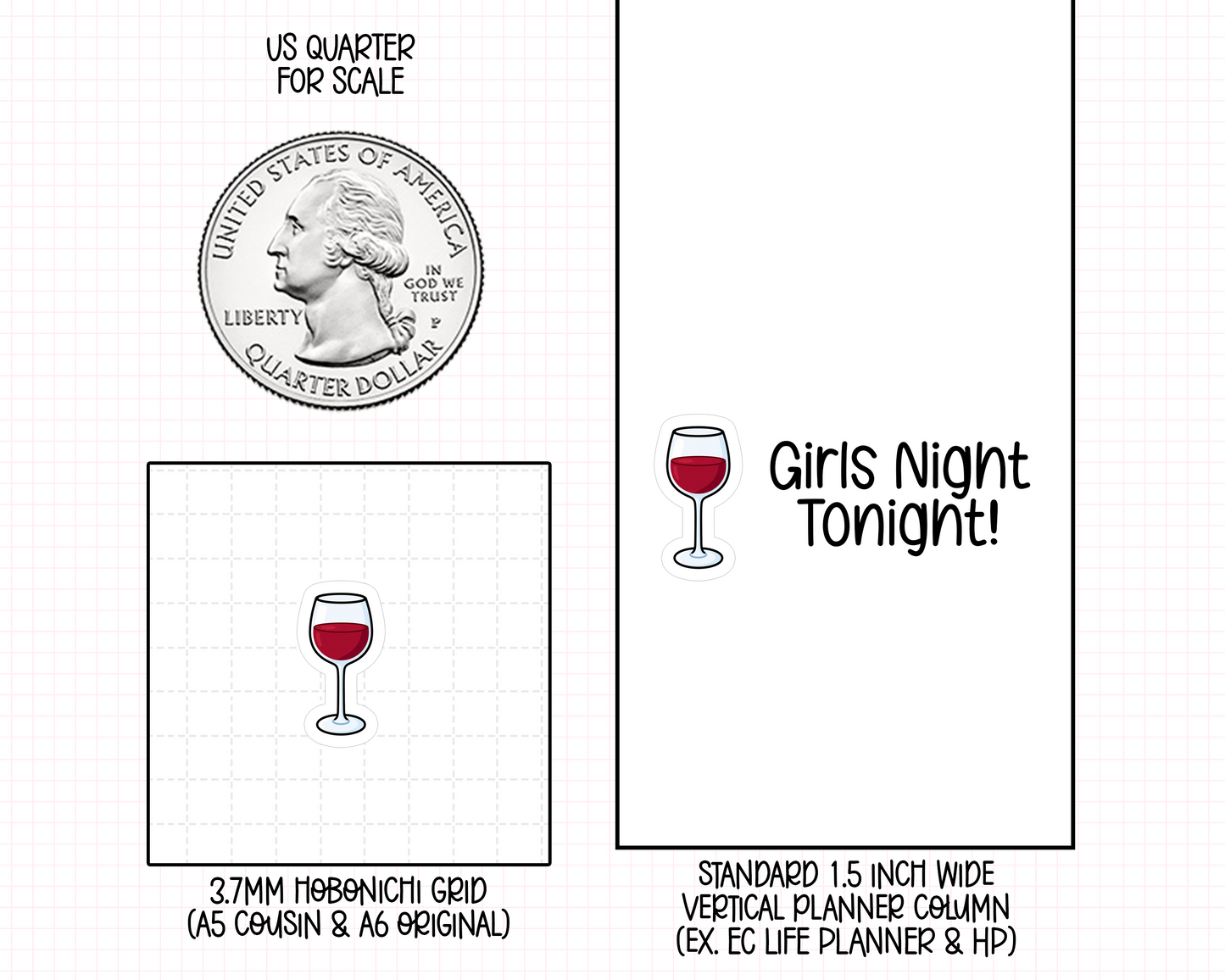 Wine Planner Stickers | IC-134