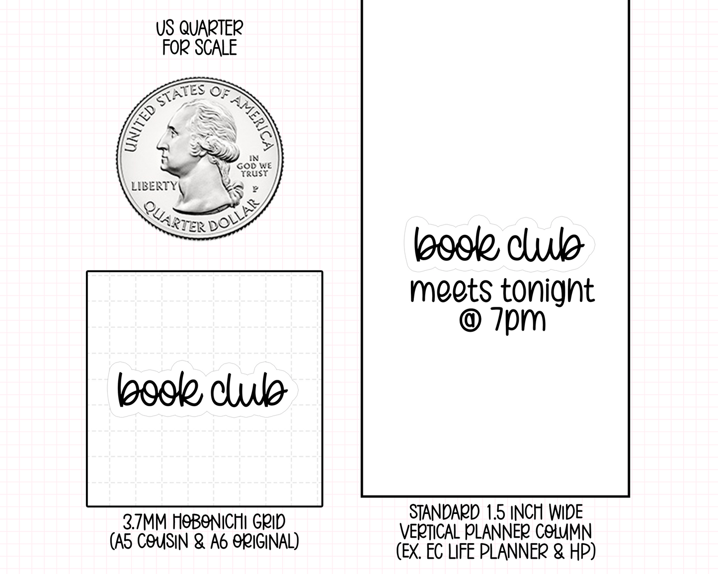 Book Club Planner Stickers | MS-50