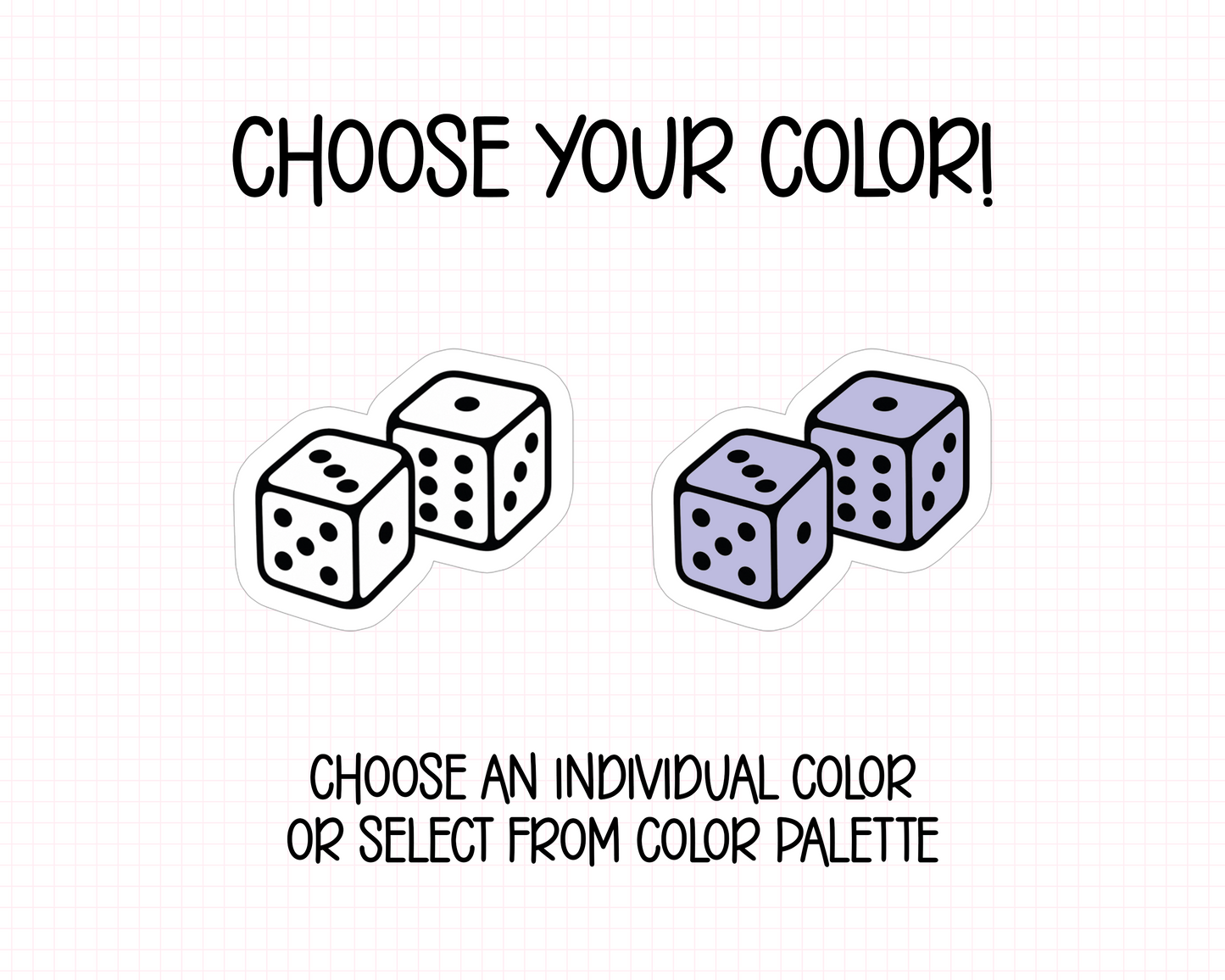 Dice Planner Stickers | IC-24